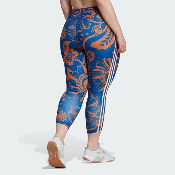 ADIDAS X FARM RIO 7/8 LEGGINGS (PLUS SIZE) Size 1x - Picture 1 of 3